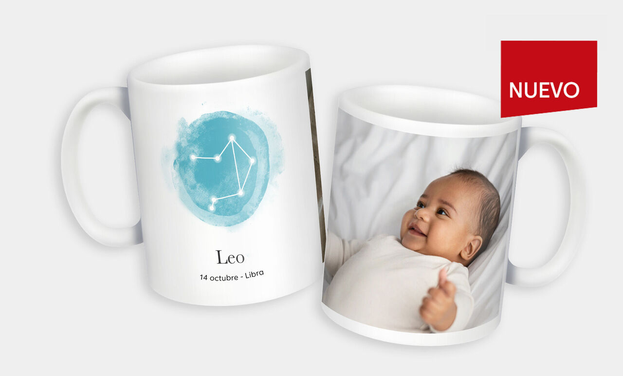 Taza con diseño personalizado y motivo de bebé