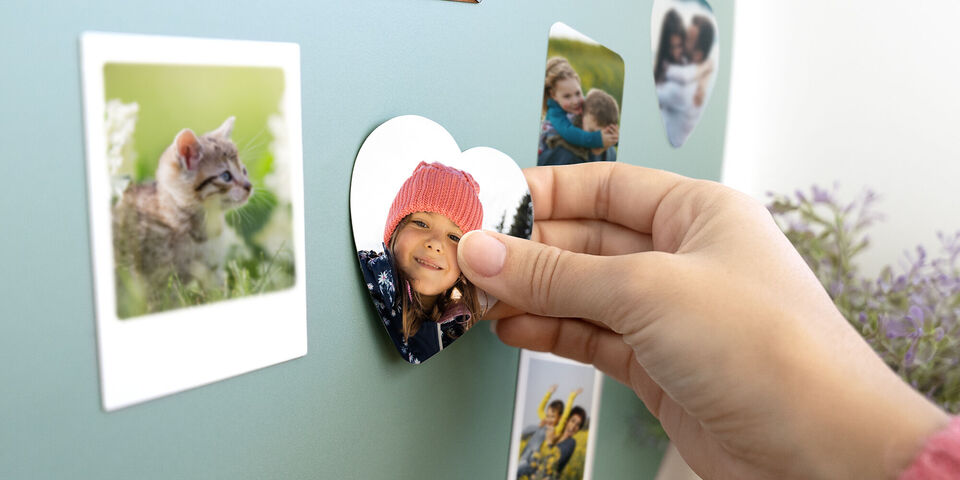 Imanes personalizados con fotos, ideal para colocarlos en la nevera.