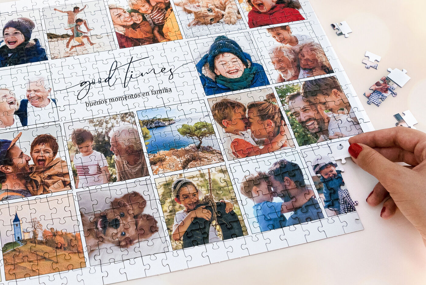 puzzle con fotos desde 500 piezas a 2000 piezas.