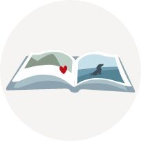 logo de álbumes de fotos personalizados con fotos para Navidad.