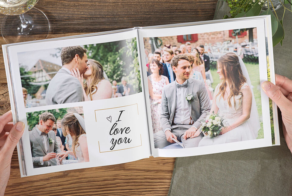 álbum de fotos personalizado para bodas.