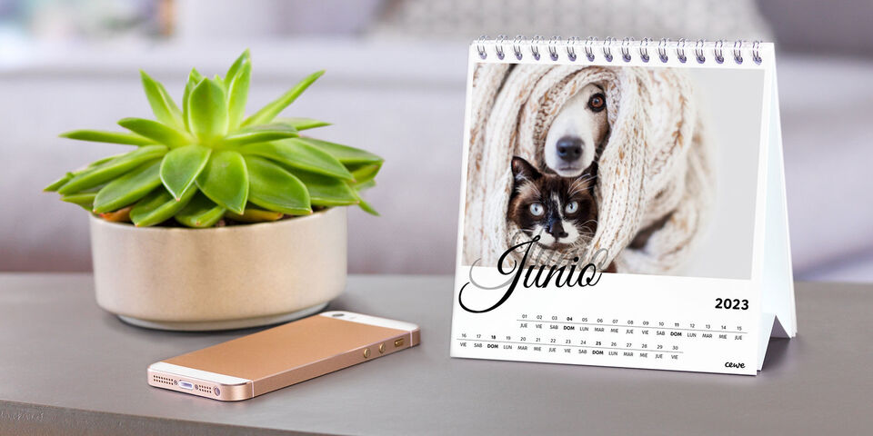 Calendarios de mesa personalizados con fotos