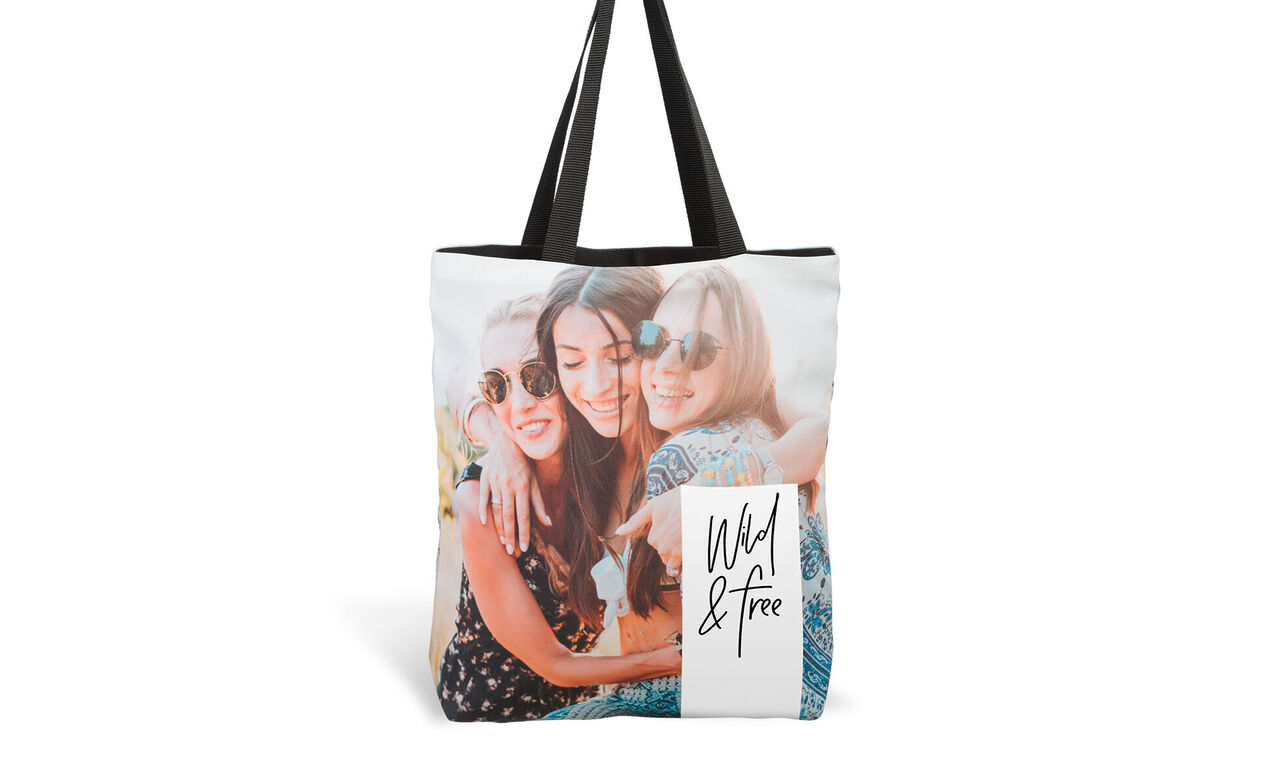Bolsa personalizada con foto de amigas