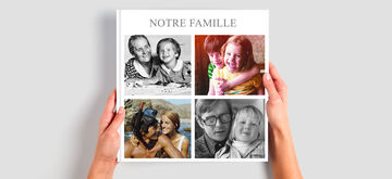 Un hermoso álbum de fotos con imágenes familiares.