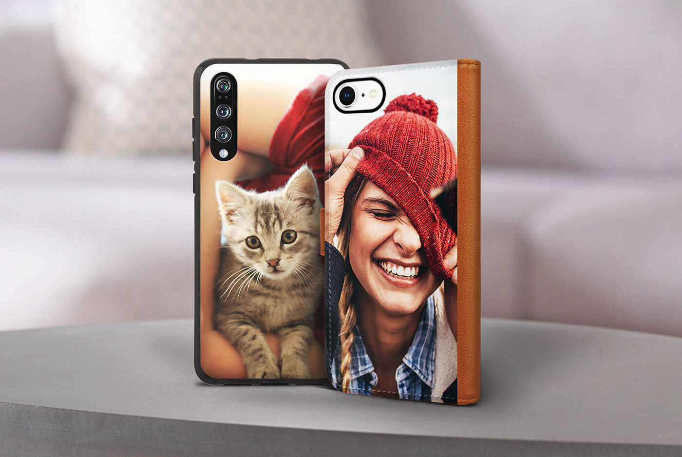 Fundas de móvil con fotos de gatos y recuerdos personales
