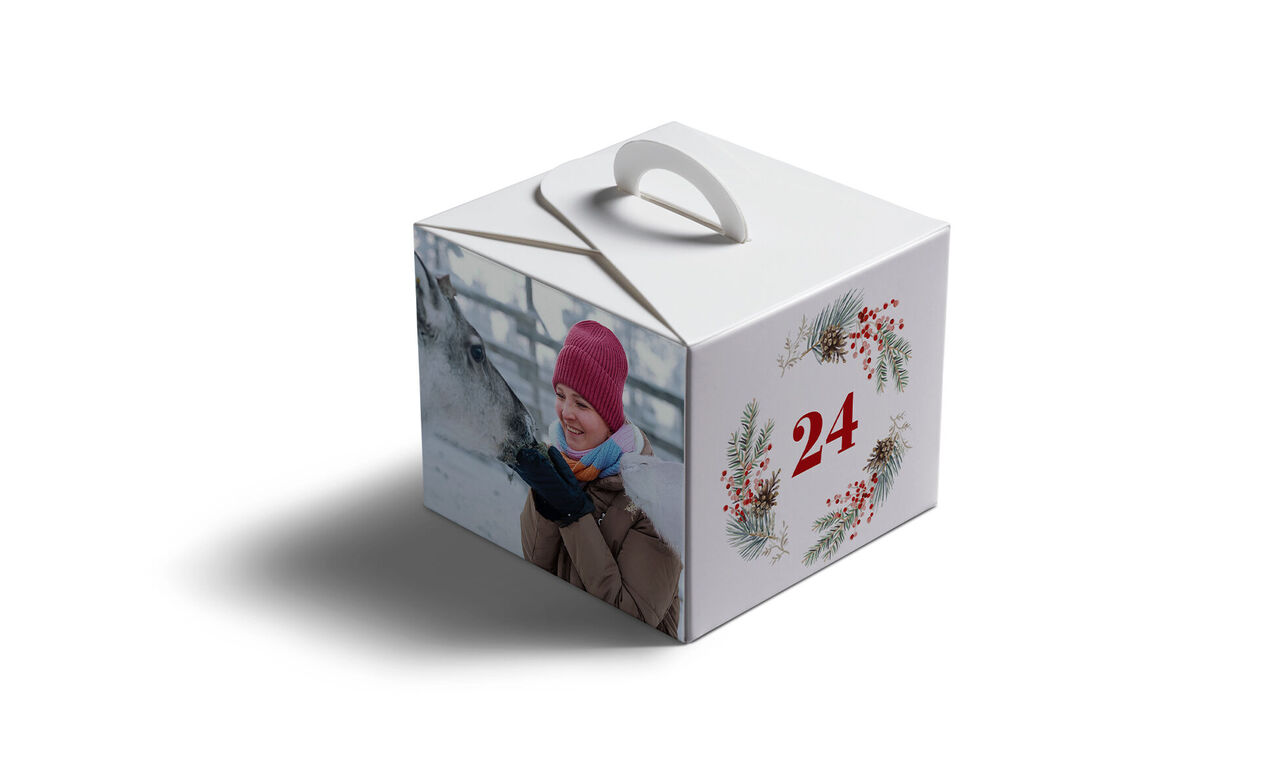 caja individual para el calendario de Adviento rellenable