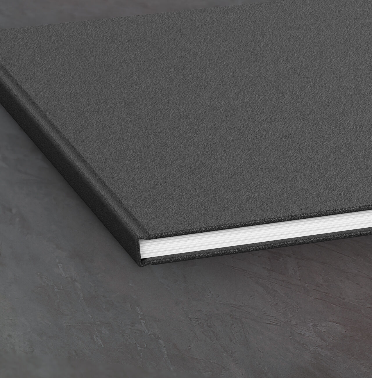 álbum de fotos con tapa de piel negro