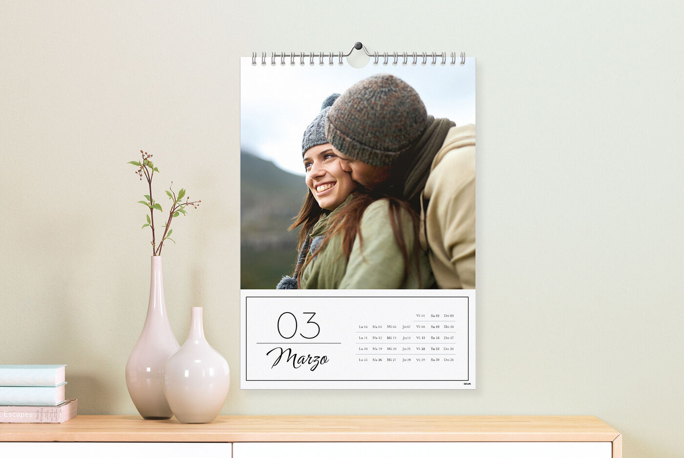 Calendario personalizado para pared A3 vertical