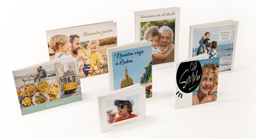 Todos los formatos para un álbum de fotos digital con tapa dura
