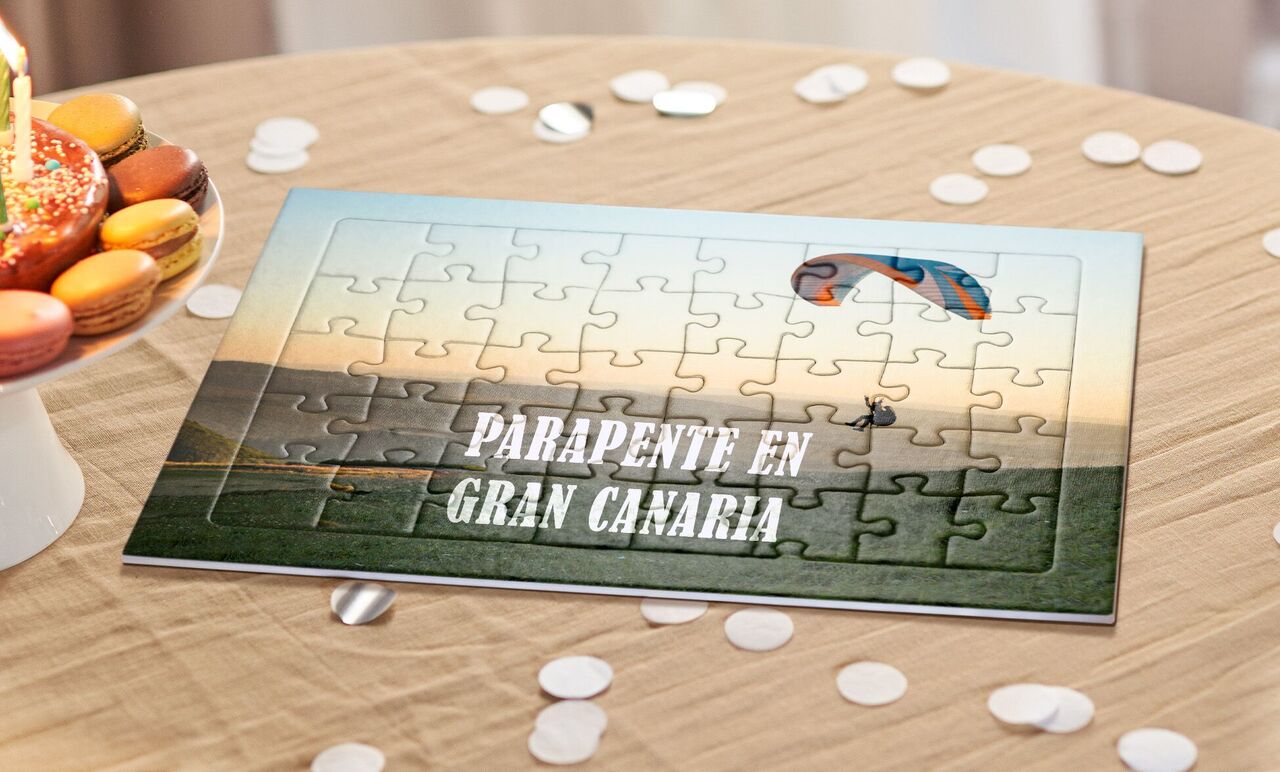 Puzzle personalizado con mensaje regalo, ideal para un regalo original.