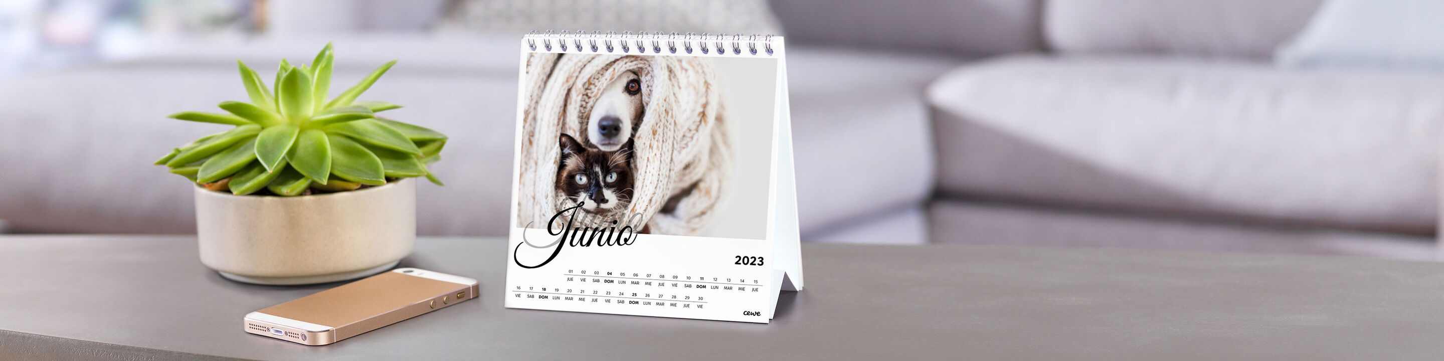 Calendarios de mesa personalizados con fotos