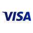 El logotipo de Visa, un proveedor de tarjetas de crédito y servicios de pago, muestra la palabra 'VISA' en azul.